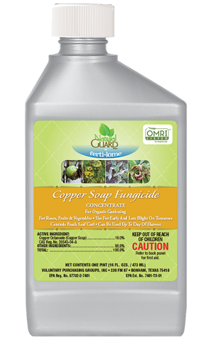 Natural Guard Copper Soap Fungicide Concentrate 16 oz Octanoate Blight Curl Omri