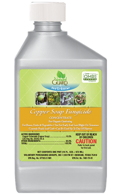 Natural Guard Copper Soap Fungicide Concentrate 16 oz Octanoate Blight Curl Omri