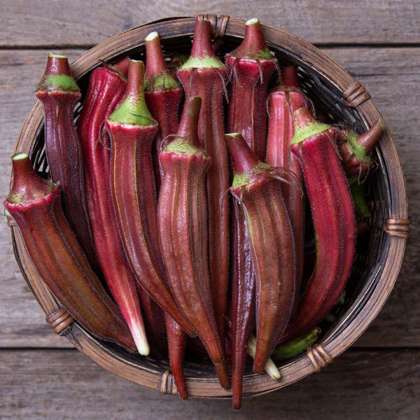 Burgundy Okra 1/4lb