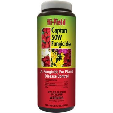 Hi-Yield Captan 50W Fungicide - 12oz Shaker