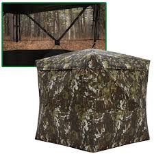 Overwatch, Barronet Portable Hunting Blind, View-Through Mesh, Silent Shooting Windows, Crater Harvest