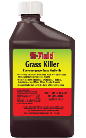 Hi-Yield Postemergence Grass Killer, Size: 16oz