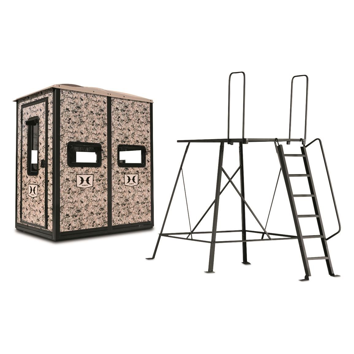 Hawk Double Blind (4’x6’) With 10ft Elite Tower
