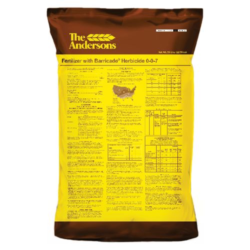 0-0-7 with 0.426% Barricade Herbicide (Turf Fertilizer &amp; Preemergent) 50 lb
