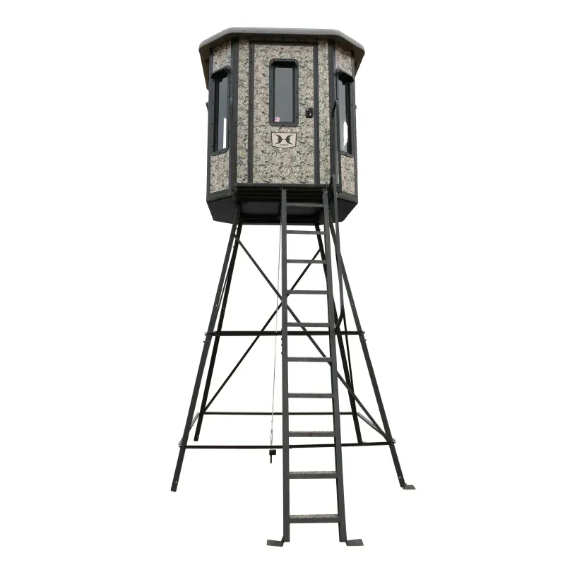 Hawk Office Blind (6’x6’ Round) With 10’ Elite Tower