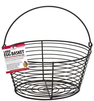 Egg Basket- Black Large Miller Mfg Co Inc P-Little Giant