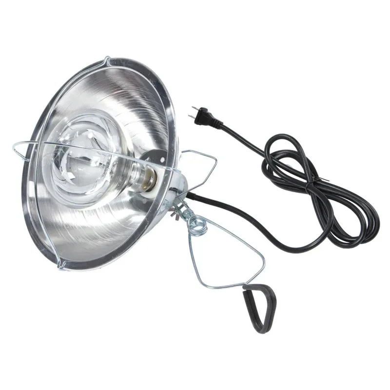 Little Giant Brooder Reflector Lamp with Clamp Silver 10.5 Inch