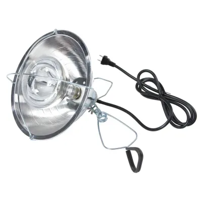 Little Giant Brooder Reflector Lamp with Clamp Silver 10.5 Inch