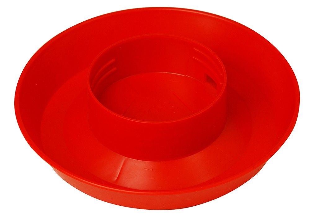 Little Giant 1 Quart Plastic Poultry Waterer Base, Color: Red