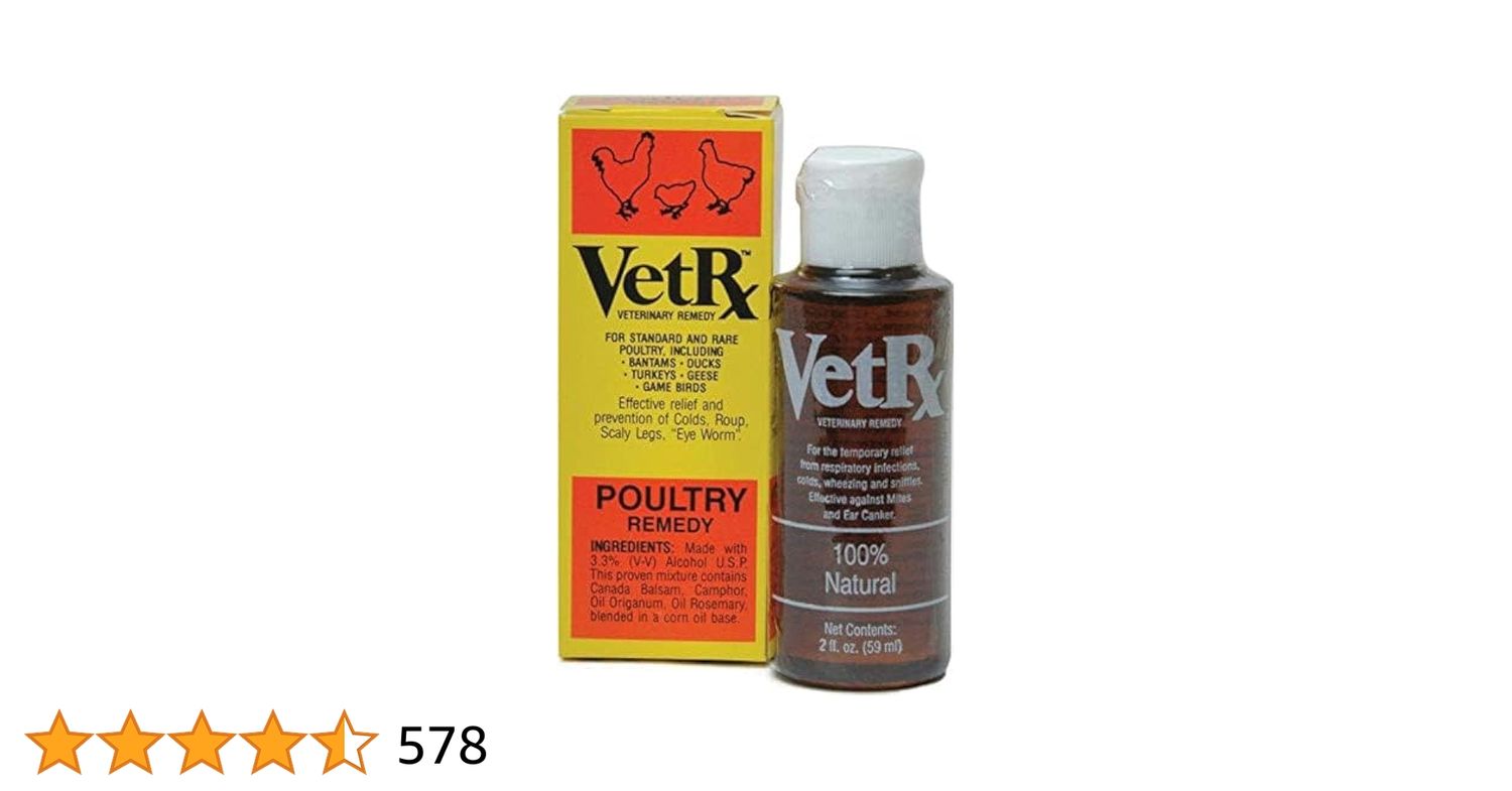 VetRX Poultry Remedy Dark Brown 2 Oz Goodwinol Products Corp