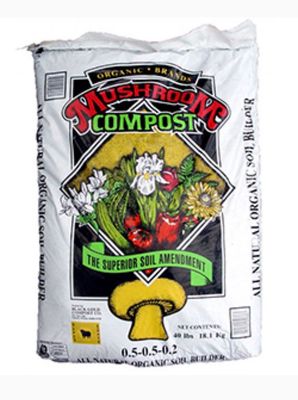 Mushroom Compost 40lb bag / All Natural Soil Builder