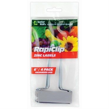 Luster Leaf Rapiclip 6 in. H Silver Zinc Plant Label