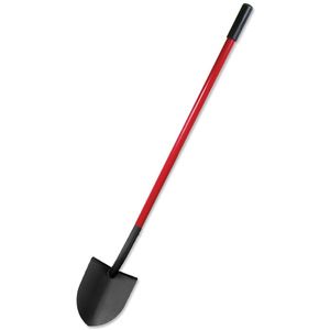 Shovel Round Point 9.25" x 10.5" Fiberglass Handle 48.5"