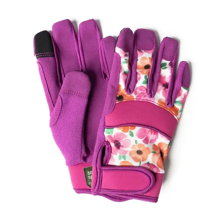 Ladies Gardening Gloves, Color: August Bloom, Size: L/XL