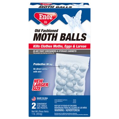Enoz Old Fashioned Moth Balls 16 oz (Single 8 Oz Packets)