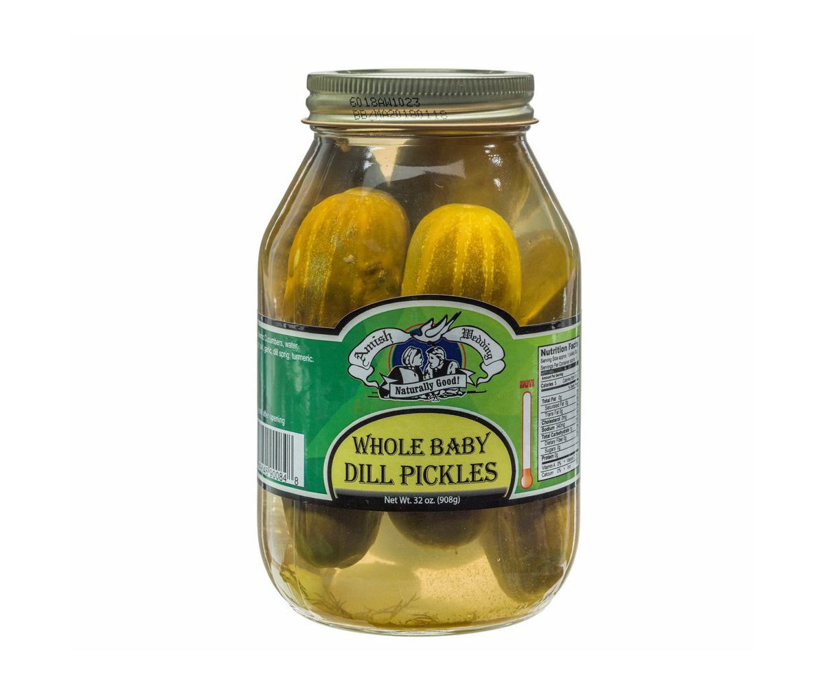 Amish Whole Brine Dill Pickles 32oz