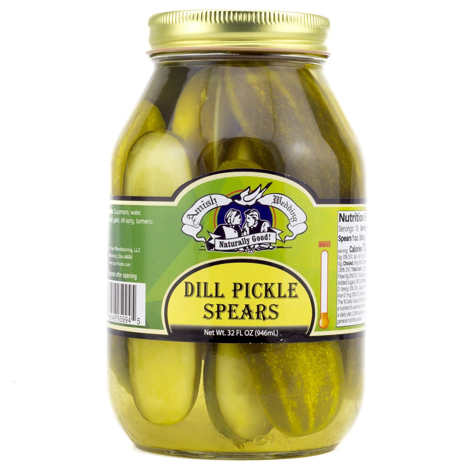 Amish Dill Pickle Spears 32oz