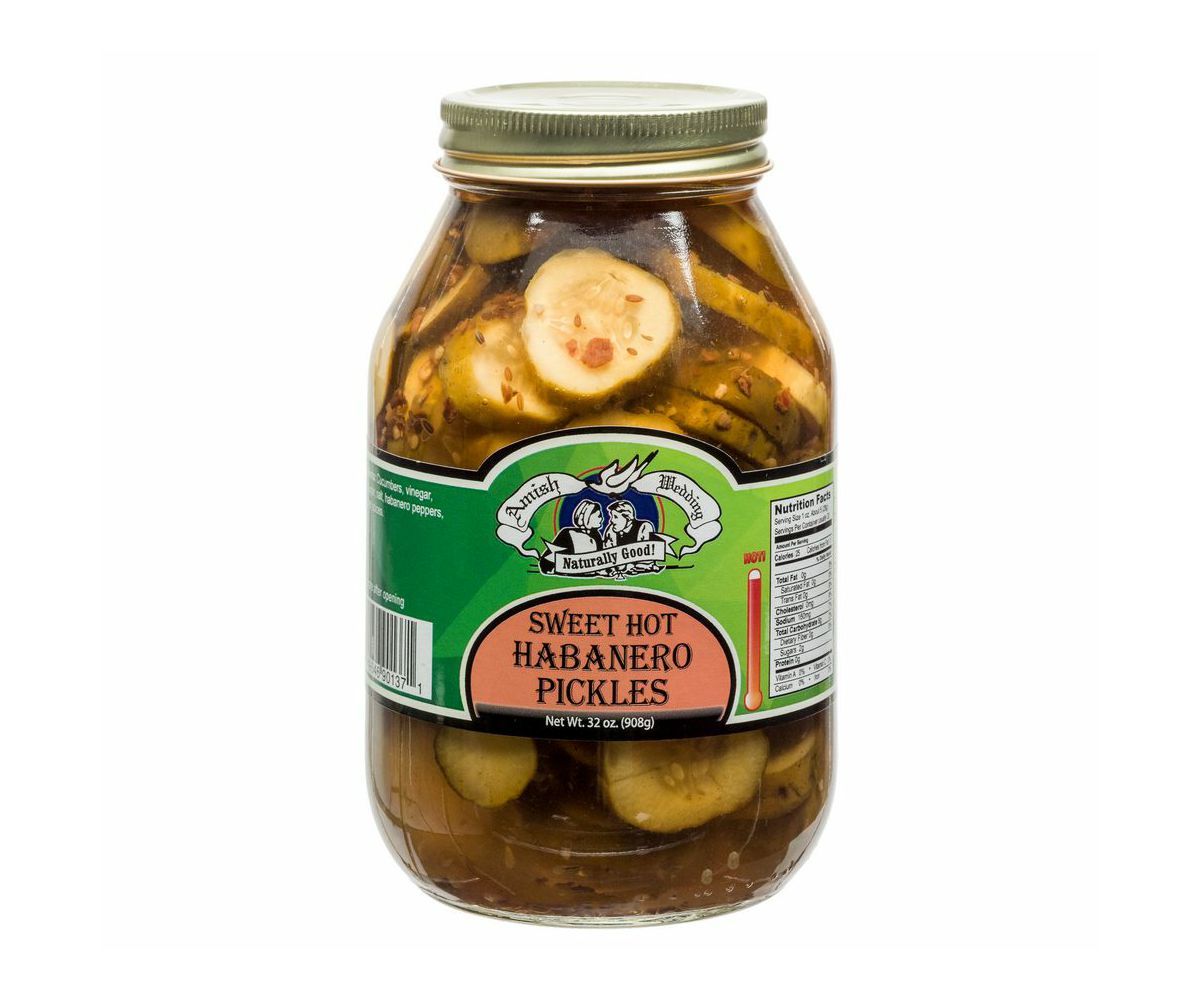 Amish Sweet Hot Habanero Pickles
