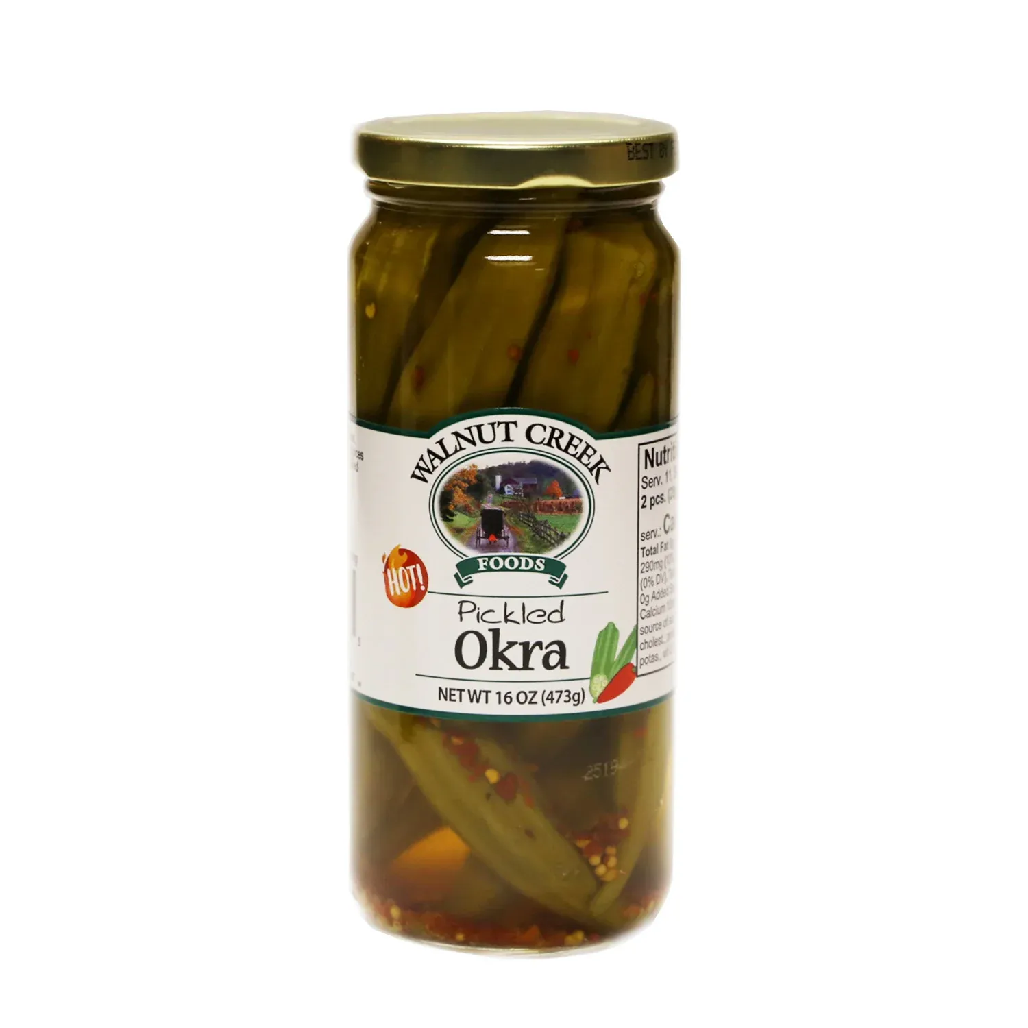 Walnut Creek Hot Pickled Okra 16oz