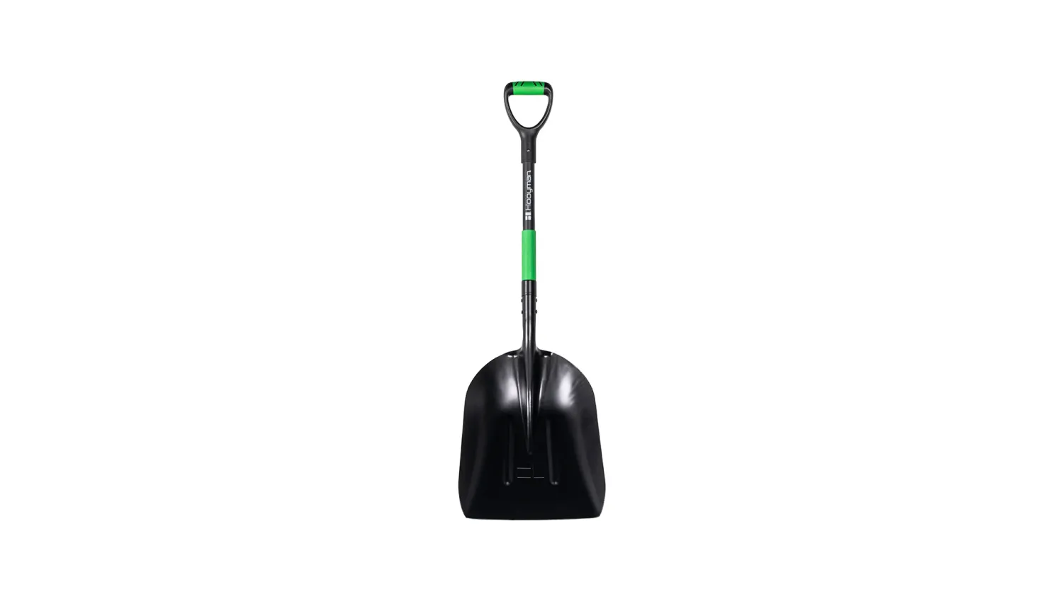 Hooyman Scoop Shovel with Lightweight Aluminum Head Construction, Ergonomic No-Slip H-Grip, D Handle, and Fiberglass Core for Moving Feed, Gardening, Land Management, Yardwork, Farming