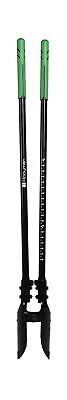 Hooyman Post Hole Digger with Heavy Duty Construction, No-Slip H-Grip Handles, Durable Fiberglass Core, Depth Gauge Markings, and Serrated Head for Digging, Yard Work, Gardening