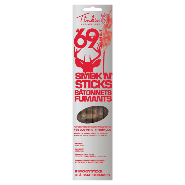 Tinks Smokin Stick Rut Deer Attractant Whitetail 6 Sticks