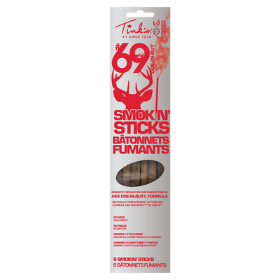 Tinks Smokin Stick Rut Deer Attractant Whitetail 6 Sticks