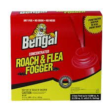 Bengal Concentrated Roach and Flea Killer Fogger odorless Mess-Free Dry Fog -Count Aerosol Cans