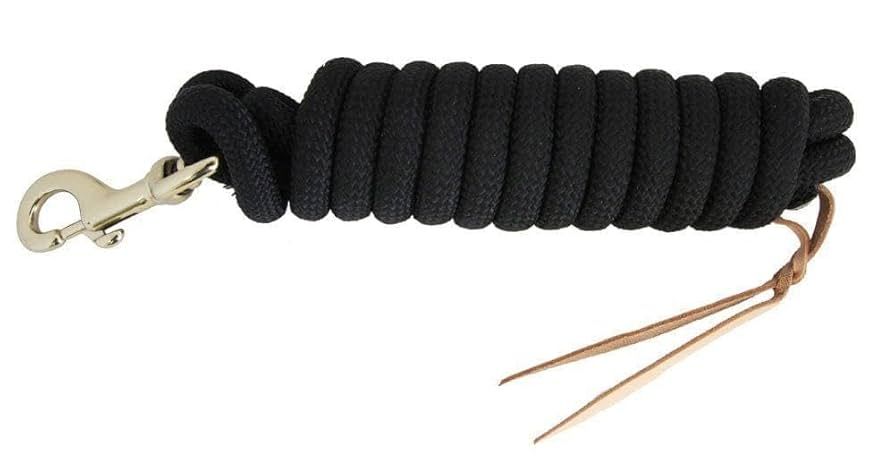 10’ Black Lead Rope Valhoma With Bull Snap