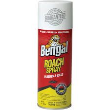 Bengal Roach Spray odorless Stain-Free Dry Spray 9oz. Aerosol Can