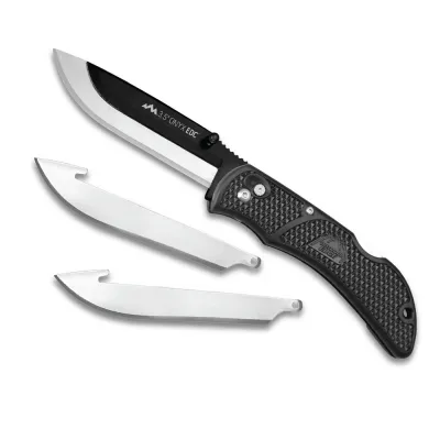 Razor Onyx Replaceable Blade Carry Knife 3.5in with 2 Replacement Blades Outdoor Edge
