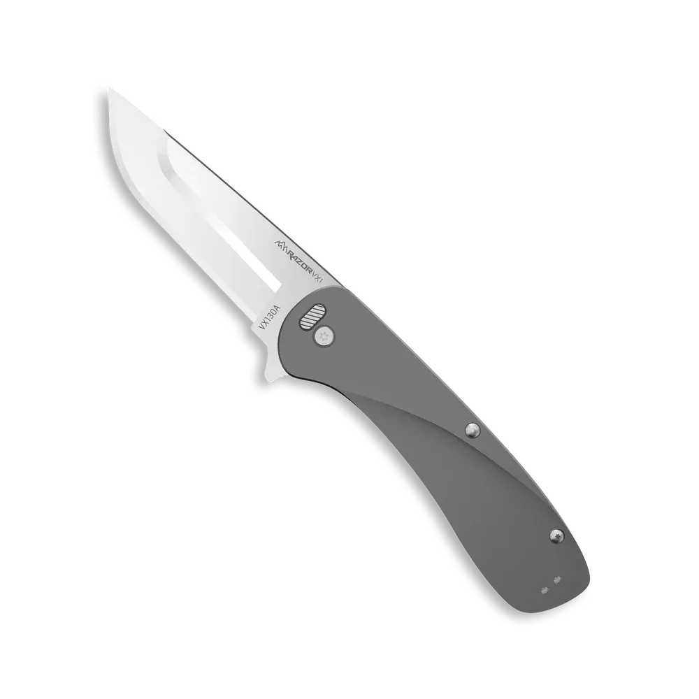 Razor VX1 Gray 3.0in with 3 Drop-Point Blades Outdoor Edge