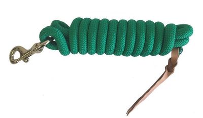 10’ Green Lead Rope Valhoma With Bull Snap