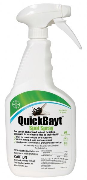 QuickBayt Fly Spray 3oz Conc/24oz Bot