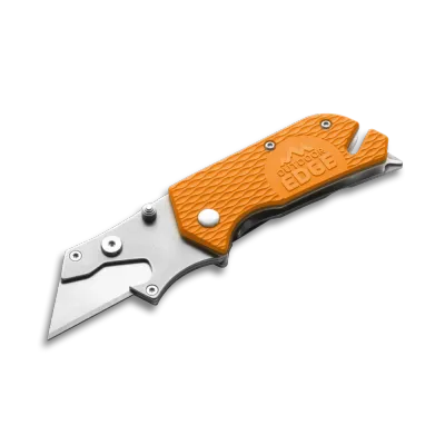 Orange Utili Pro Six-in-One Folding Utility Knife/Multitool Outdoor Edge