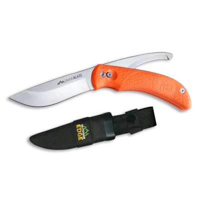 Orange Swing Blade Two-in-One Rotating Blade Hunting Knife Outdoor Edge