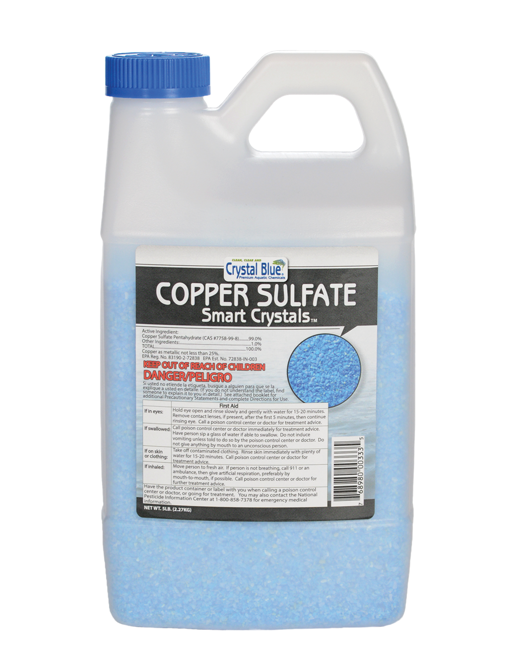 Crystal Blue Smart Crystals Copper Sulfate 5 lb, Size: 5lb