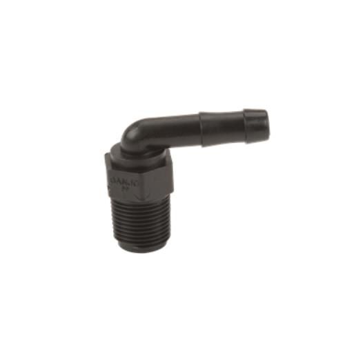 3/8" MPT X 3/8" HOSE BARB 90 BANJO HB038-90