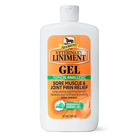 Absorbine Veterinary Liniment Gel for Horses, Size: 12oz