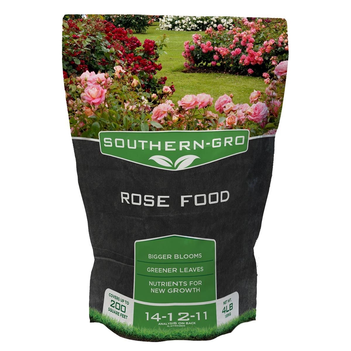 Rose Food 4lb. Bag (14-12-11 .1% fe .05% cu .05% MN .05% ZN .02% B) Fertilizer