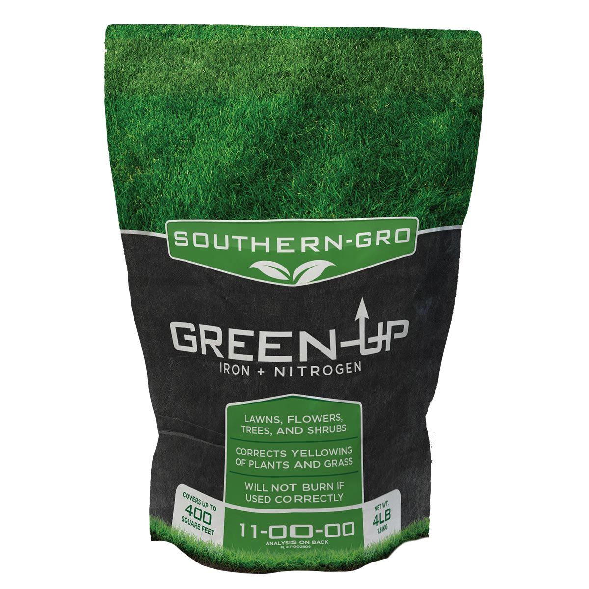 Southern Gro Green Up Plus Iron 4lb Bag 11-0-0 Fertilizer