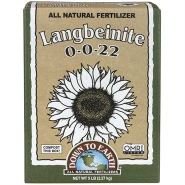 Down to Earth (#DTE07852) Organic Langbeinite Fertilizer Mix 0-0-22 5lb
