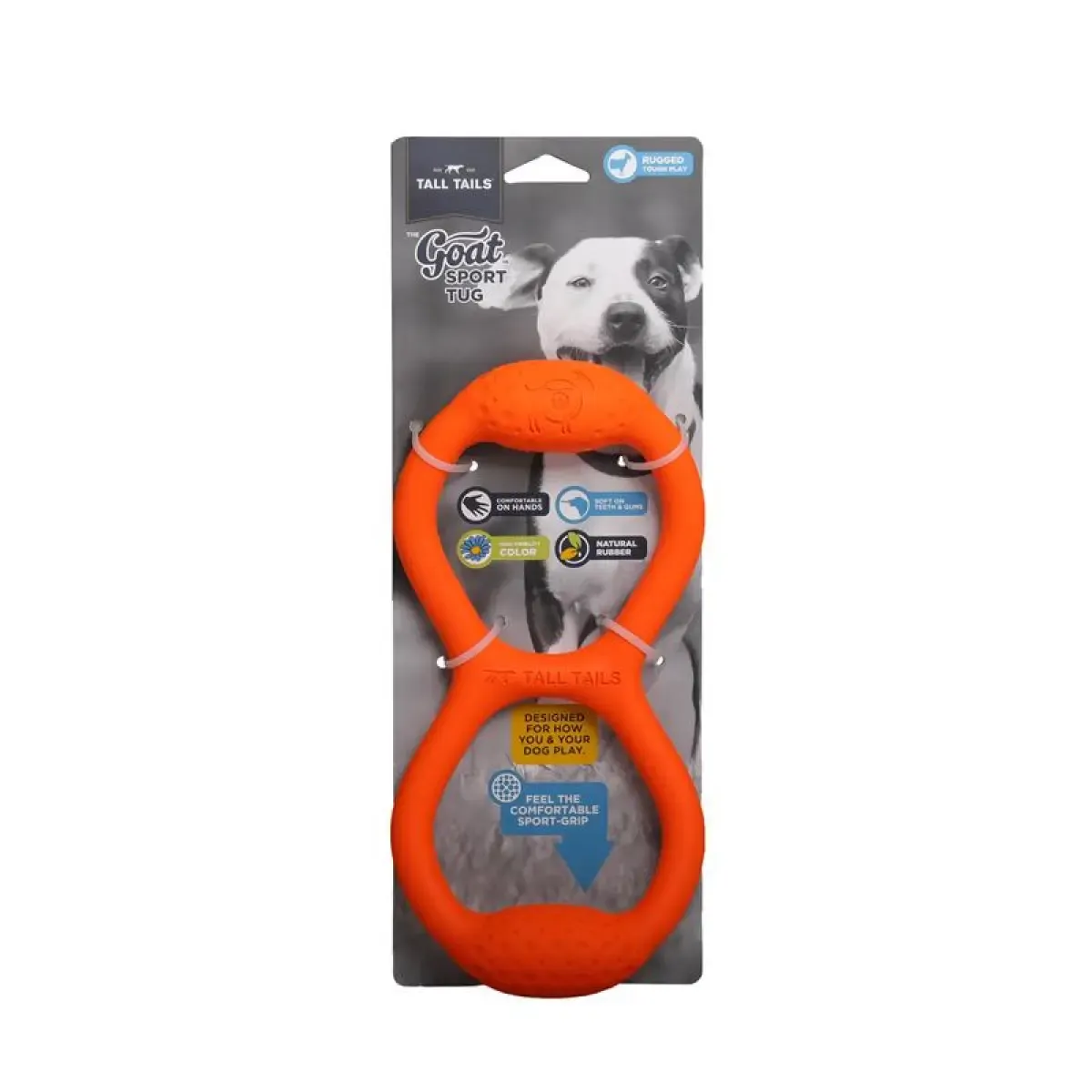 GOAT Natural Rubber Tug Dog Toy
