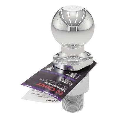 CURT Chrome Trailer Hitch Ball LBS 2 5/16-Inch Diameter x 2-5/8-Inch Shank