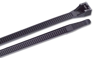 Gardner Bender 10 Count 24" Zip Ties . UltraViolet Black Heavy Duty Cable Ties
