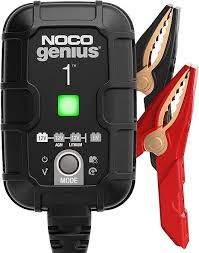 NOCO GenIUS1, 1A Smart Car Battery Charger, 6V and 12V Automotive Charger, Battery Maintainer, Trickle Charger, Float Charger and Desulfator for AGM, Motorcycle
