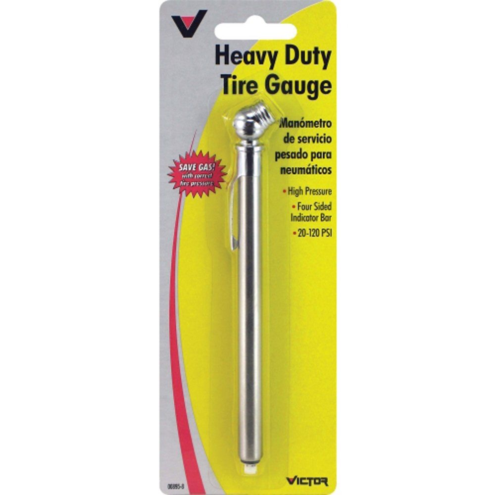 Victor 20 PSI 120 PSI Pencil Multi-Function Tire Gauge