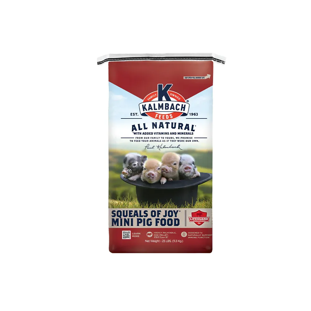 Mini Pig Squeals of Joy 16% Mini Pellet Food for Mini Pigs 25lbs