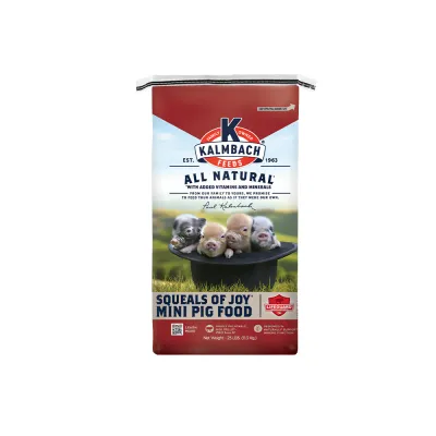Mini Pig Squeals of Joy 16% Mini Pellet Food for Mini Pigs 25lbs