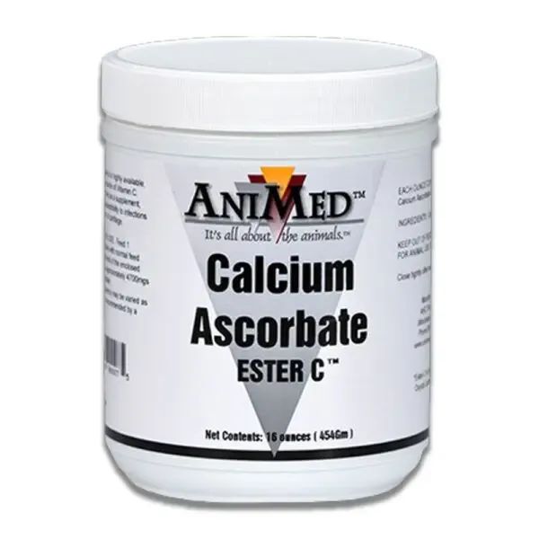 Animed D-Calcium Ascorbate Ester C Supplement for Horses 16 Ounce